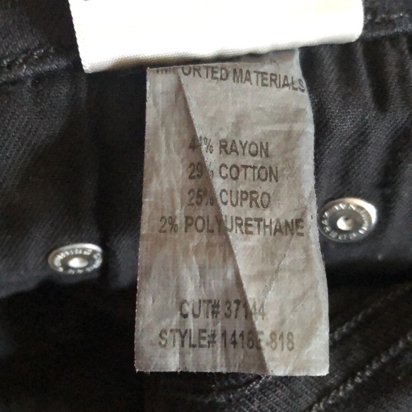 COH The Rocket High Rise Skinny Jeans Size 24 Premium Black Denim - Picture 2 of 15